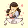 Bee Lea Teo - Super Mother's Day Stickers  artwork