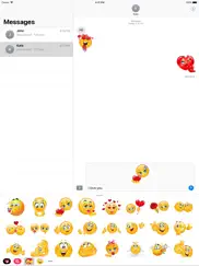 i love you emoji stickers iPad Captures Décran 1