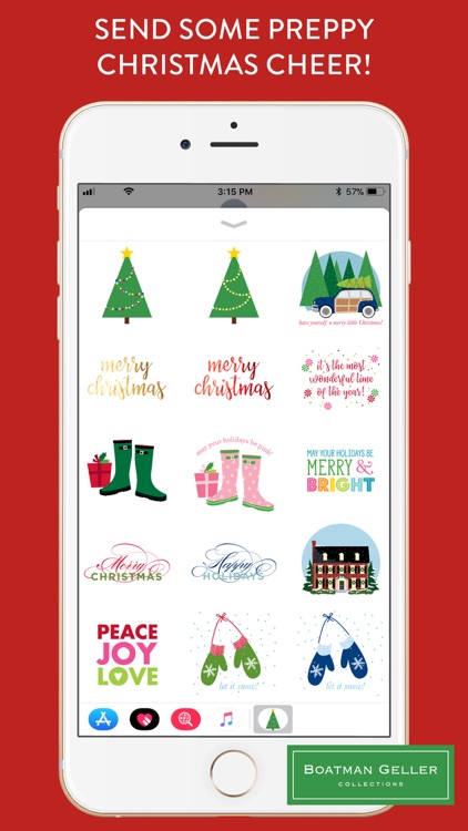 Preppy Christmas Stickers