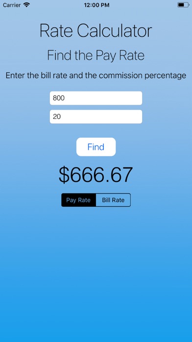 Pay and Bill Rate Calculator screenshot 2