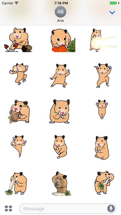 Animated Cute Hamster Hamsmoji