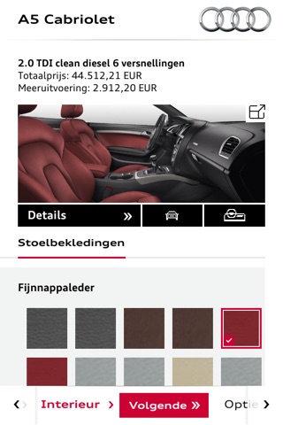 Audi Configurator BE screenshot 4