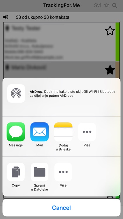 AddressBook TrackingForMe screenshot-3