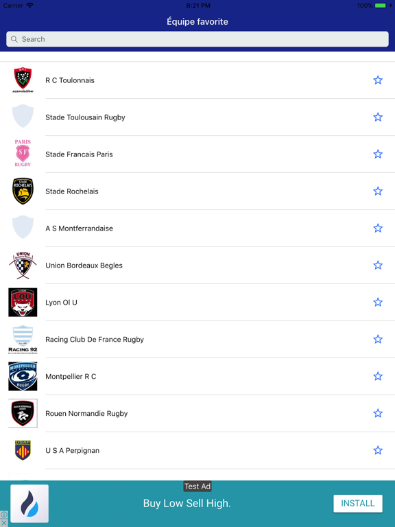 Screenshot #4 pour Rugby France Amateur
