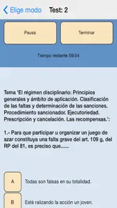 TestOpos Inst. Penitenciarias screenshot #5 for iPhone