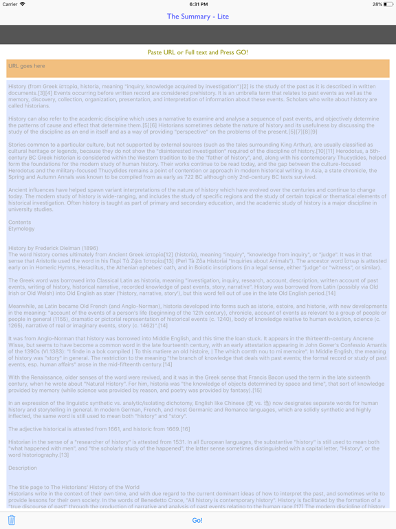 Screenshot #5 pour The Summary Lite