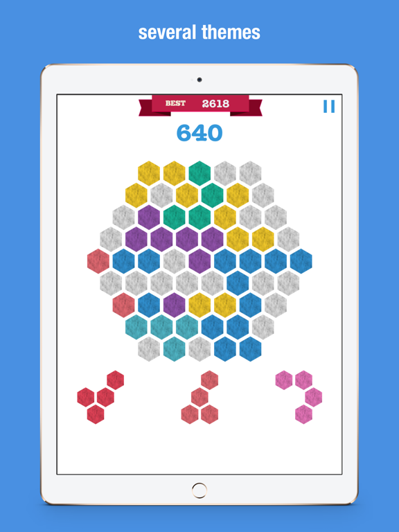 Hexagon Match Geometry Puzzle iPad screenshot 7 - Games app