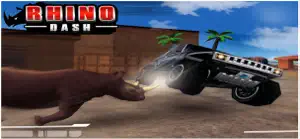 Rhino Dash Rampage Simulator screenshot #3 for iPhone