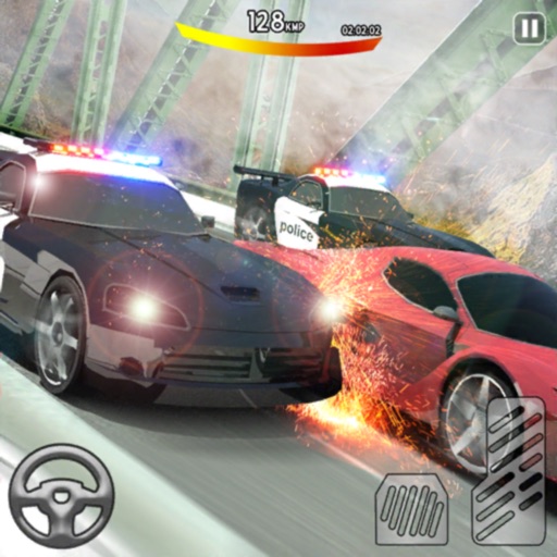 City Police Car Pursuit 3D Icon