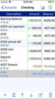 iCheckBalance screenshot 2