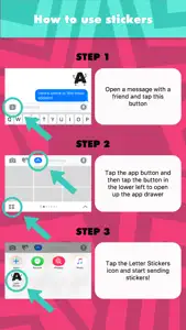 Letter Stickers stickers screenshot #2 for iPhone