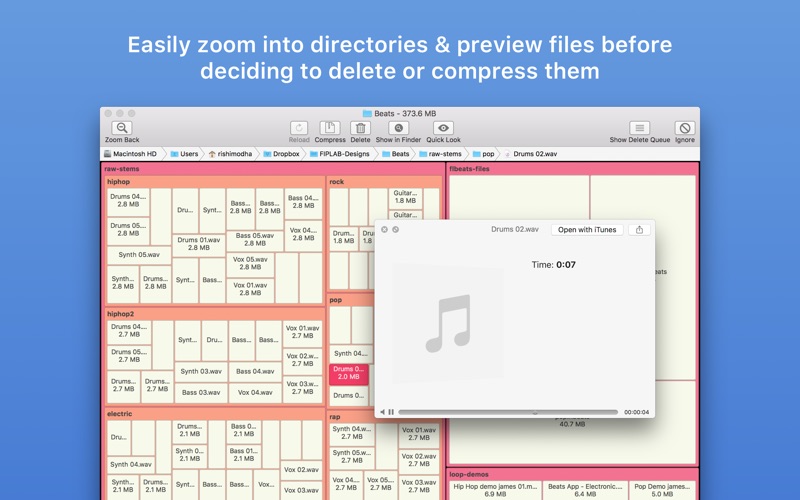 Screenshot #2 pour Disk Map: Visualize Disk Usage