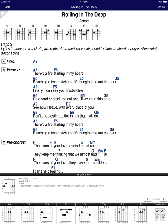 Screenshot #6 pour GuitarTapp PRO - Tabs & Chords