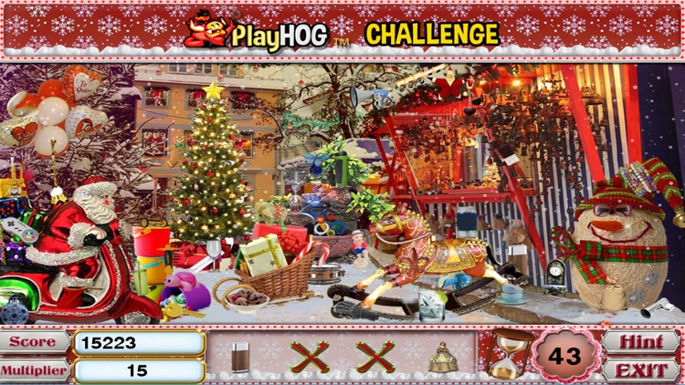 White Christmas Hidden Objects