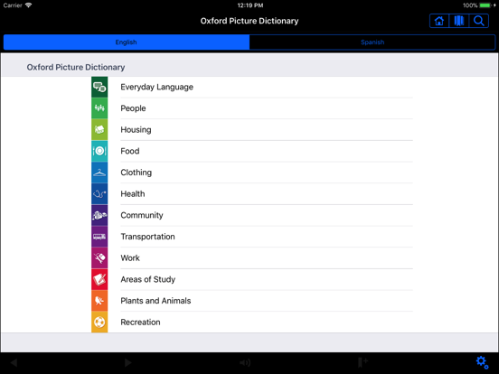Screenshot #4 pour Oxford Picture Dictionary Demo