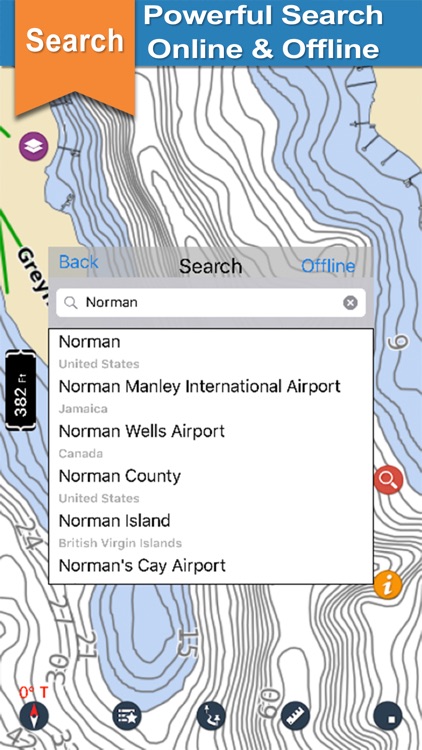 Lake Norman gps offline nautical charts