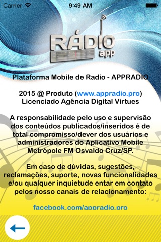 Metrópole FM Osvaldo Cruz/SP screenshot 4