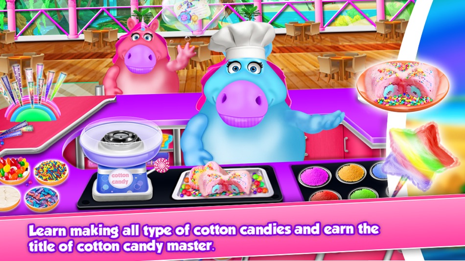 #2. Fat Unicorn Cotton Candy Shop (iOS) 게시자: Shanze Shafique
