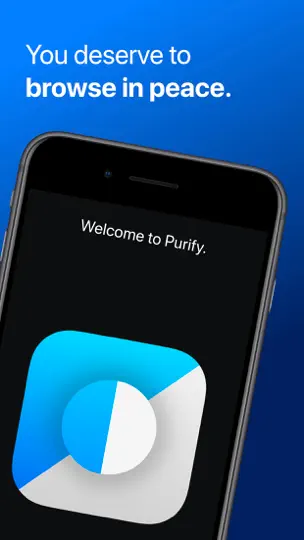 Captura de pantalla de Purify: Block Ads And Tracking en iPhone 1