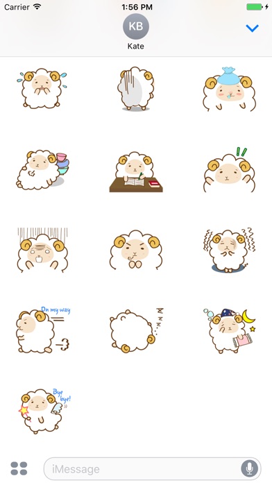 SheepMoji Fluffy Sheep Sticker screenshot 3