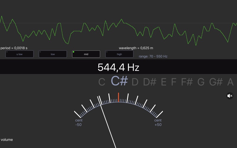 sound analysis oscilloscope iphone screenshot 2
