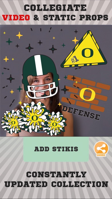 Oregon Ducks Animated Selfie Stickers screenshot 2