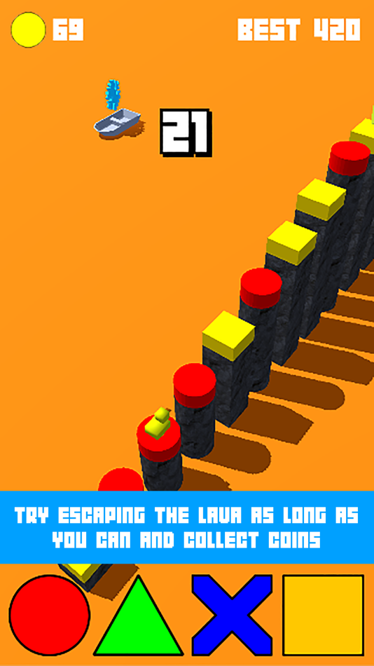 #2. Lava Jumper: The Floor is Lava (iOS) Podle: Jeffrey Koers