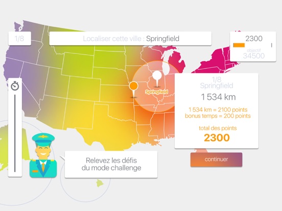 Screenshot #4 pour Jeu de Géographie des USA