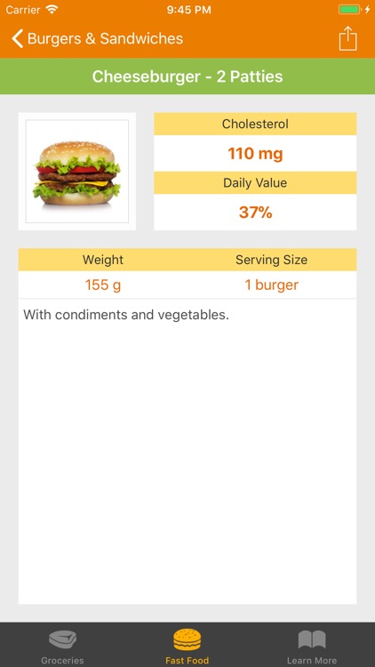 Cholesterol Food Reference screenshot-3