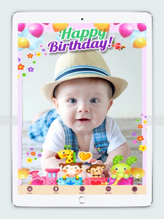 B'day Celebration Card Photo Frameのおすすめ画像2