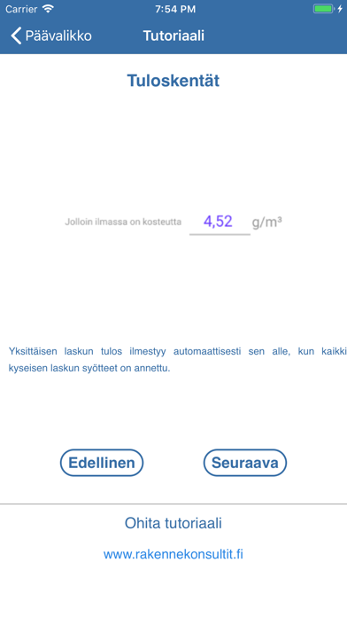 Kosteuslaskuri screenshot 2