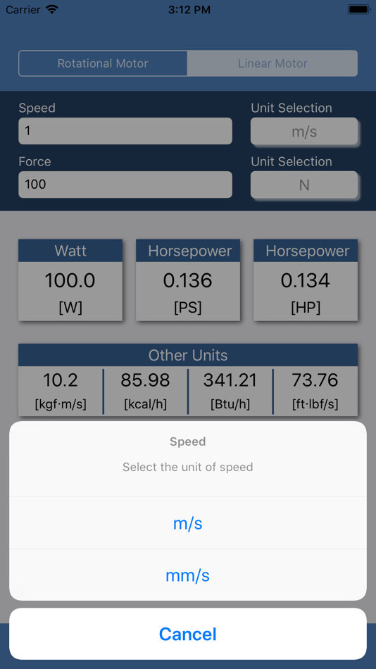 #6. Motor Power Calculator (iOS) 由: Kei Suefuji