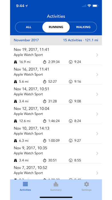 Screenshot #1 pour Running Diary