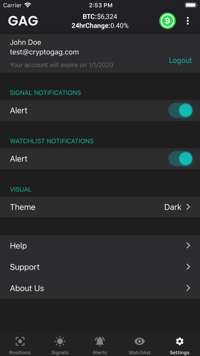 App screenshot