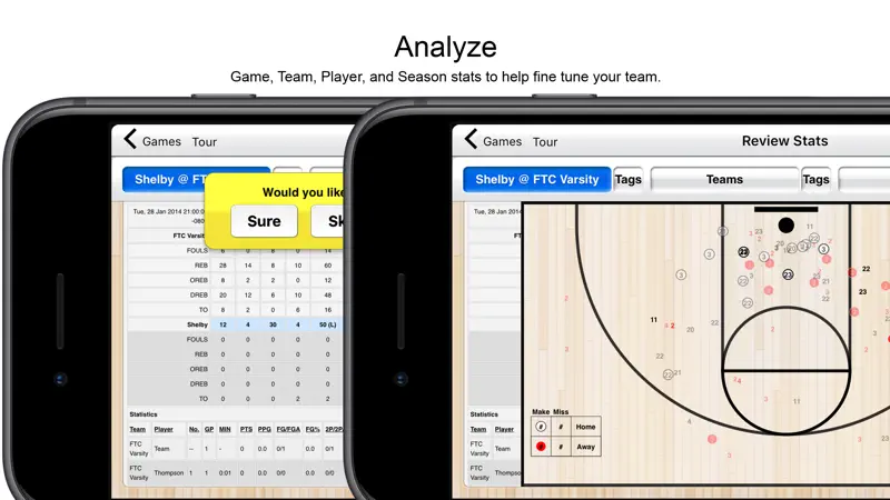 Basketball Stat Tracker screenshot 2 of 6