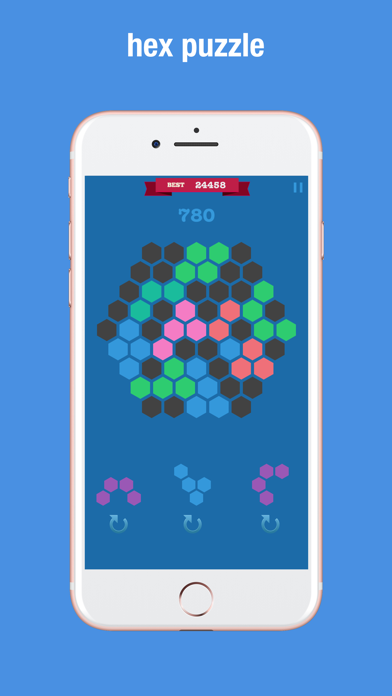 Hexagon Match Geometry Puzzle iPhone screenshot 9 - Games app