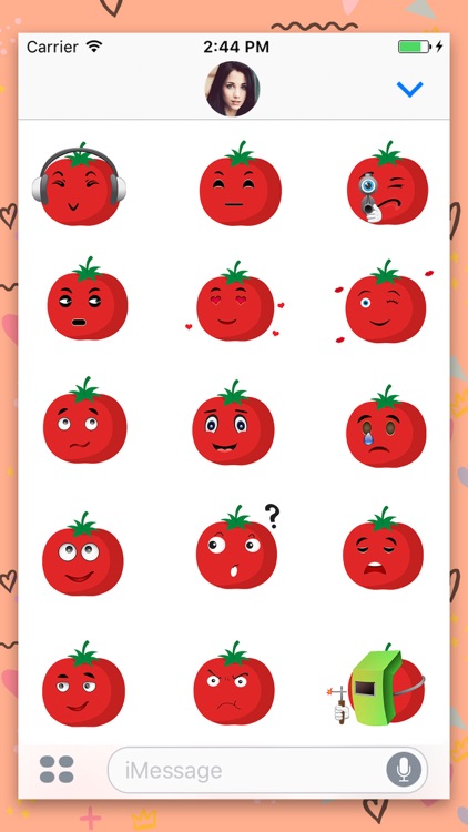 Emotional Tomato GIFs, Sticker
