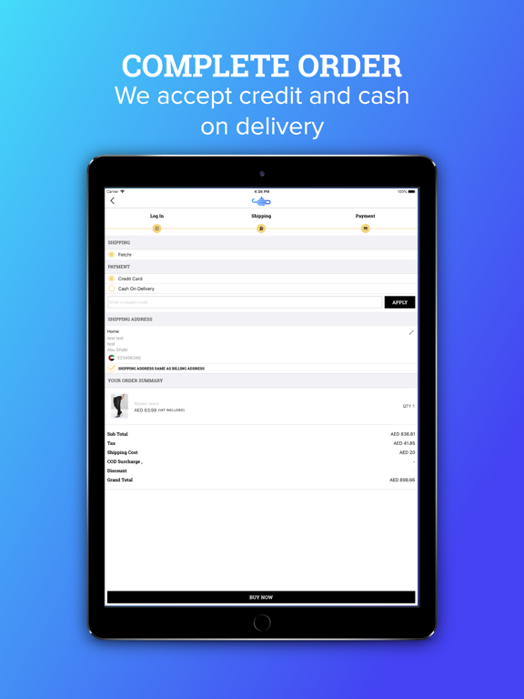 Fanoss - فانوس iPad screenshot 5 - Shopping app