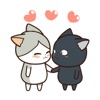 Couple Kitty Animated Stickers