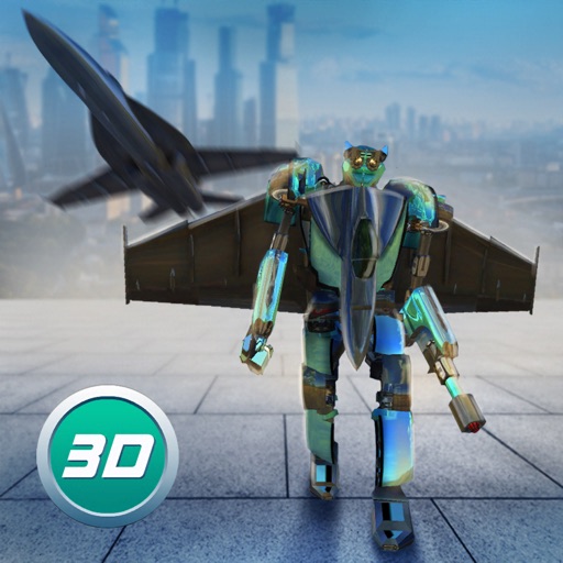 Evil Mutant Robot Plane Attack Icon
