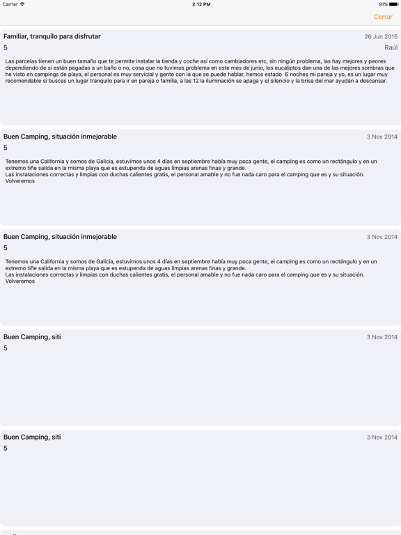 Screenshot #5 pour Campinguia Campings de España