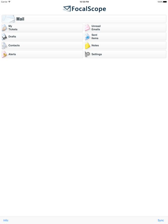 FocalScope Mobile iPad screenshot 1 - Productivity app