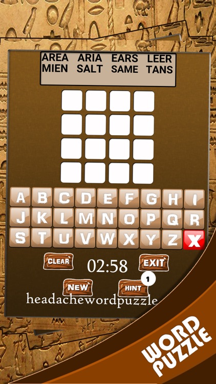 Headache Word Puzzle