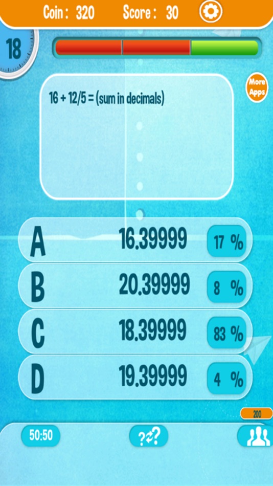 #4. Brainy Math Puzzles & Quizzes (iOS) 由: Pooja Mehta