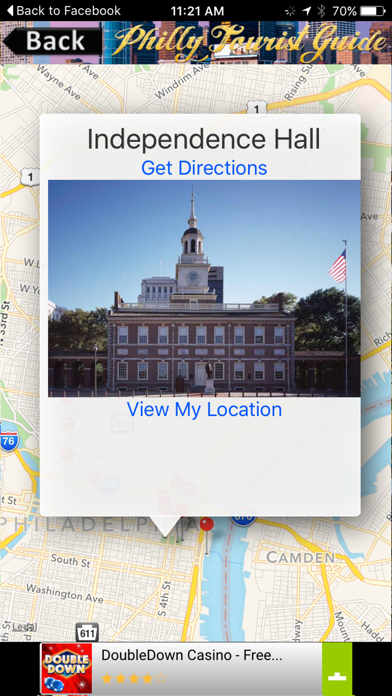 Screenshot #1 pour Philadelphia Tourist Guide