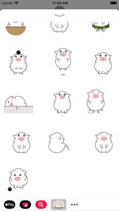 Happy Pig Animated Stickers screenshot 2