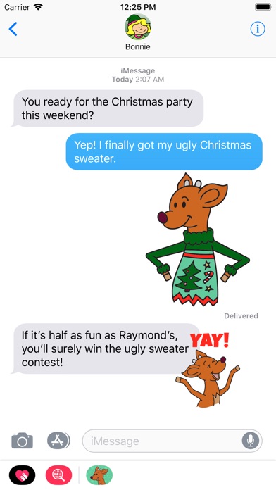 Raymond the Reindeer Stickers screenshot 2