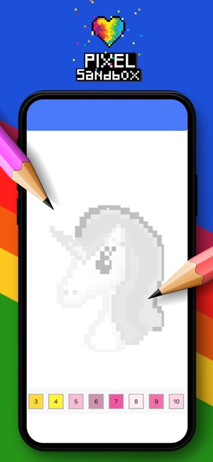 Pixel Sandbox Color by number