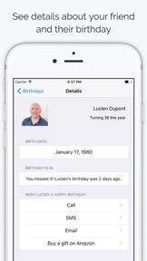 Birthdays - Contacts Birthdays screenshot