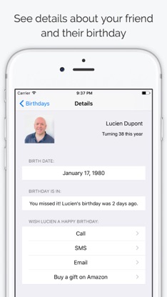 Birthdays - Contacts Birthdays screenshot 2